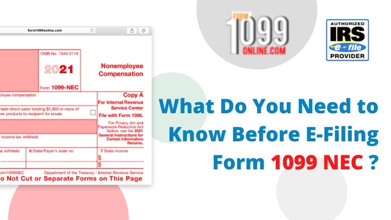What Do You Need to Know Before E-Filing Form 1099 NEC?
